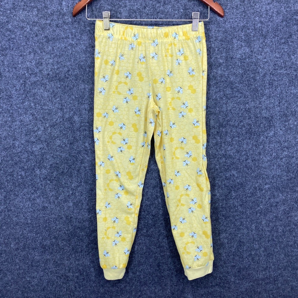 Cat & Jack Kids Yellow Honeybee Honeycomb Pajama Pants Size L 10/12